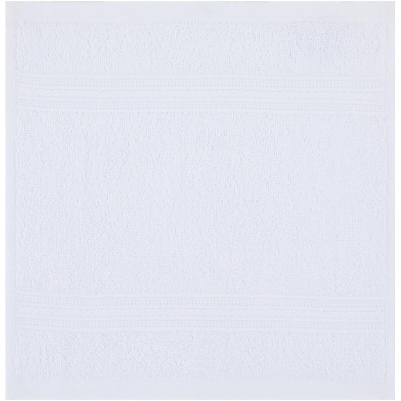 Careen Premium Washcloth (13x13 Inches) 100% Cotton Highly Absorbent, White