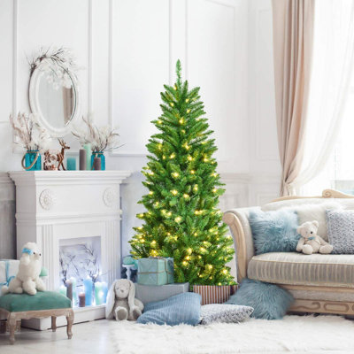 4.92' H Lighted Artificial Christmas Tree