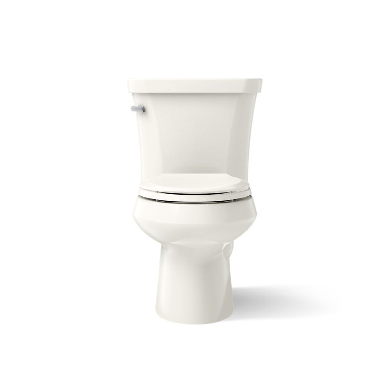WellworthÂ® 1.28 GPF Water Efficient Elongated Two-Piece Toilet, Left-Hand, Biscuit