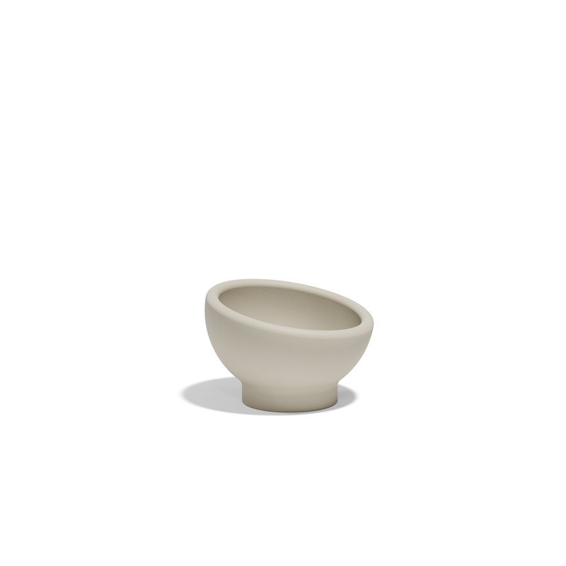 Luna Planter, 10.75" H x 15.75" W x 15.75" D, Ecru
