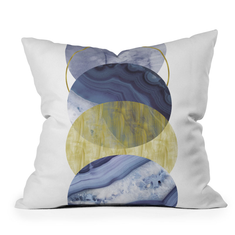 Emanuela Carratoni Moonlight Outdoor Square Pillow Cover & Insert, 18" x 18"