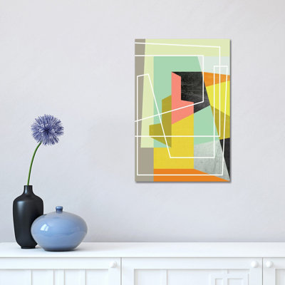 Color Block II 1 Piece Wrapped Canvas Wall Art