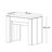 Ledian  Dining Table and Console Table Rectangular 237.7x90cm