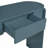 55.1" Console Table With 2 Drawers, Modern Fluted Design-1503848568
