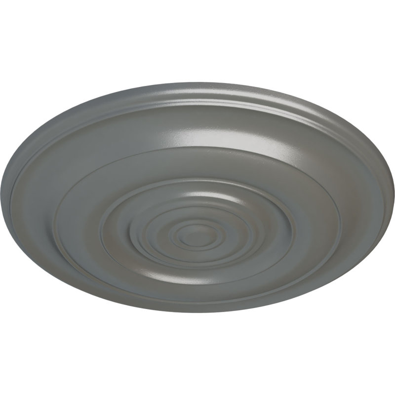 Médaillon de plafond Niobe 18 "x P 1 1/2" (convient aux auvents jusqu'à 8 5/8 "), Argent