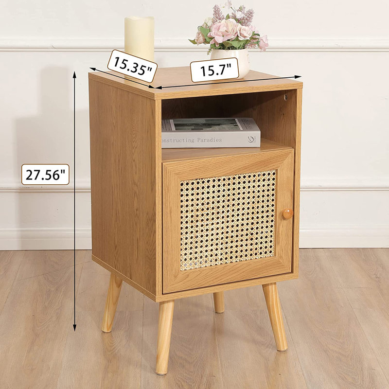 Kunkle Solid + Manufactured Wood Nightstand