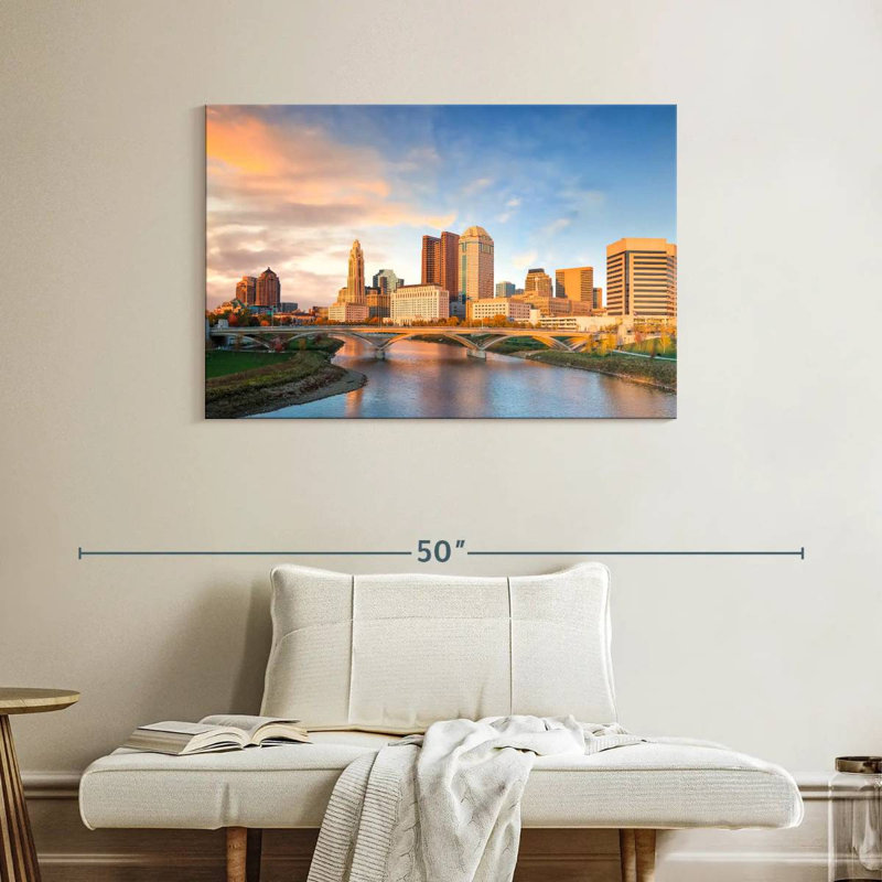 Kavia Columbus Sunset, 26" H x 39" W