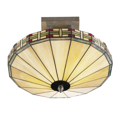 Plafonnier semi-encastré 2 lumières Percy