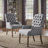 Kondo 19.75'' H Tufted Linen Upholstered Armchair-2060587502