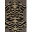 Rug & Kilim’S Distressed Tiger Rug In Taupe-Brown With Beige And Black Pictorial