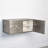 Abstract Block Cabinet-Right-Silver