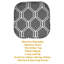 Coussin de coussin de chaise en mousse viscoélastique hexagonale 16 po x 16 po Mirage-2147252944-2147252945
