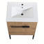 24-inch Bathroom Dressing Table with Sink, Available in Floor-standing or Suspended Conversion, Dimensions 24*18