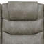 Ensemble de canapé modulaire inclinable 3 pièces en similicuir gris respirant avec canapé, coin, causeuse, console de rangement, porte-gobelets, ports USB et éclairage à DEL-652875715-652875713