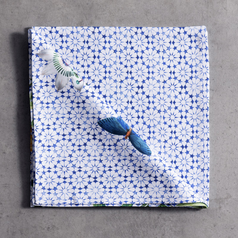 100% Cotton Floral Square Napkin