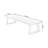 Modern and simple rectangular brown desk-228974833