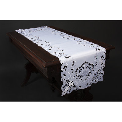 Anayeli Embroidered Cutwork Table Runner