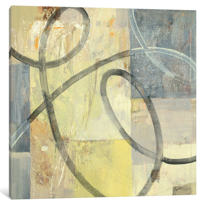 Ribbon Dance I, reproduction d'art sur toile tendue, H 12 po x l 12 po x P 0,75 po, Toile tendue, Pas de tapis