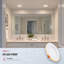 Luminaire encastré intelligent à DEL Nocturne 4 po avec veilleuse RVB, luminaire encastré sans boîtier à changement de couleur, température de couleur 2700 K-6500 K, 700 lm 10 W, IRC 90+, intensité variable, étanche à l'air (norme IC).-136061907