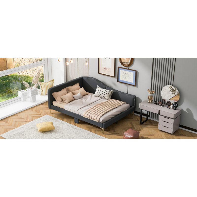 Davona Corner Daybed, Beige, Full