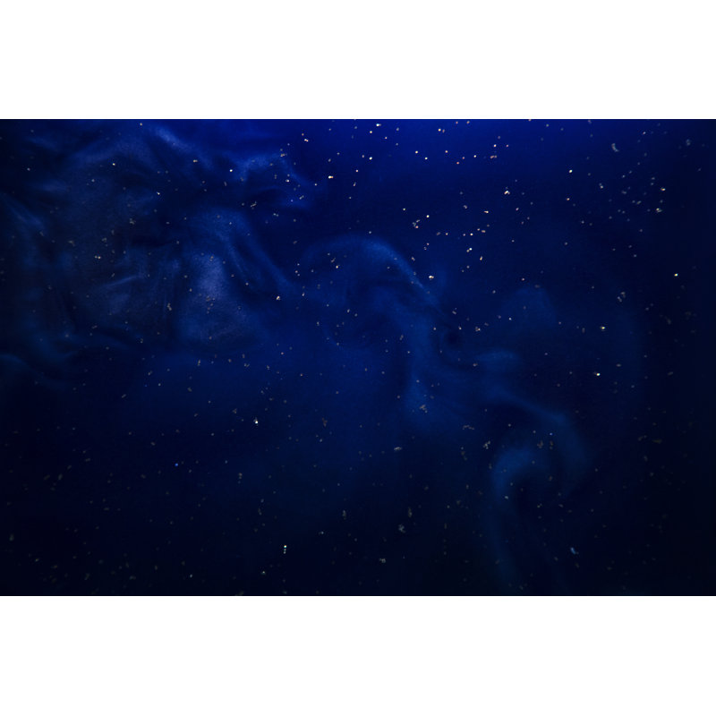 Blue Satin Waves 1 Piece Wrapped Canvas Wall Art, 30cm H x 46cm W x 3.8cm D