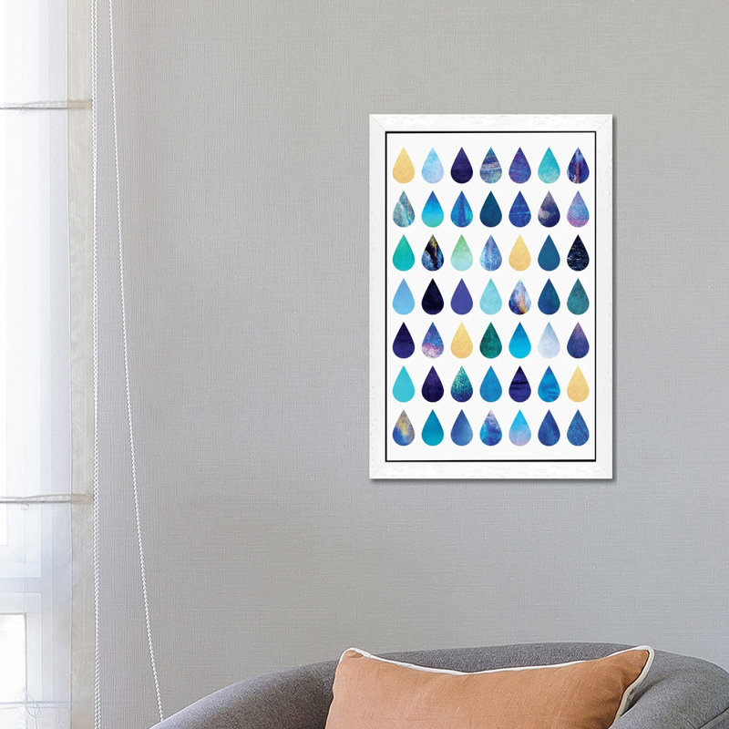Rain - Floater Frame Print on Canvas, 101.6 cm H x 66.04 cm W, White Framed 