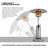 Propane Gas Patio Heater, Outdoor 11,000 BTU Table Top Heater with Pilot Light for Garden Backyard-80601123
