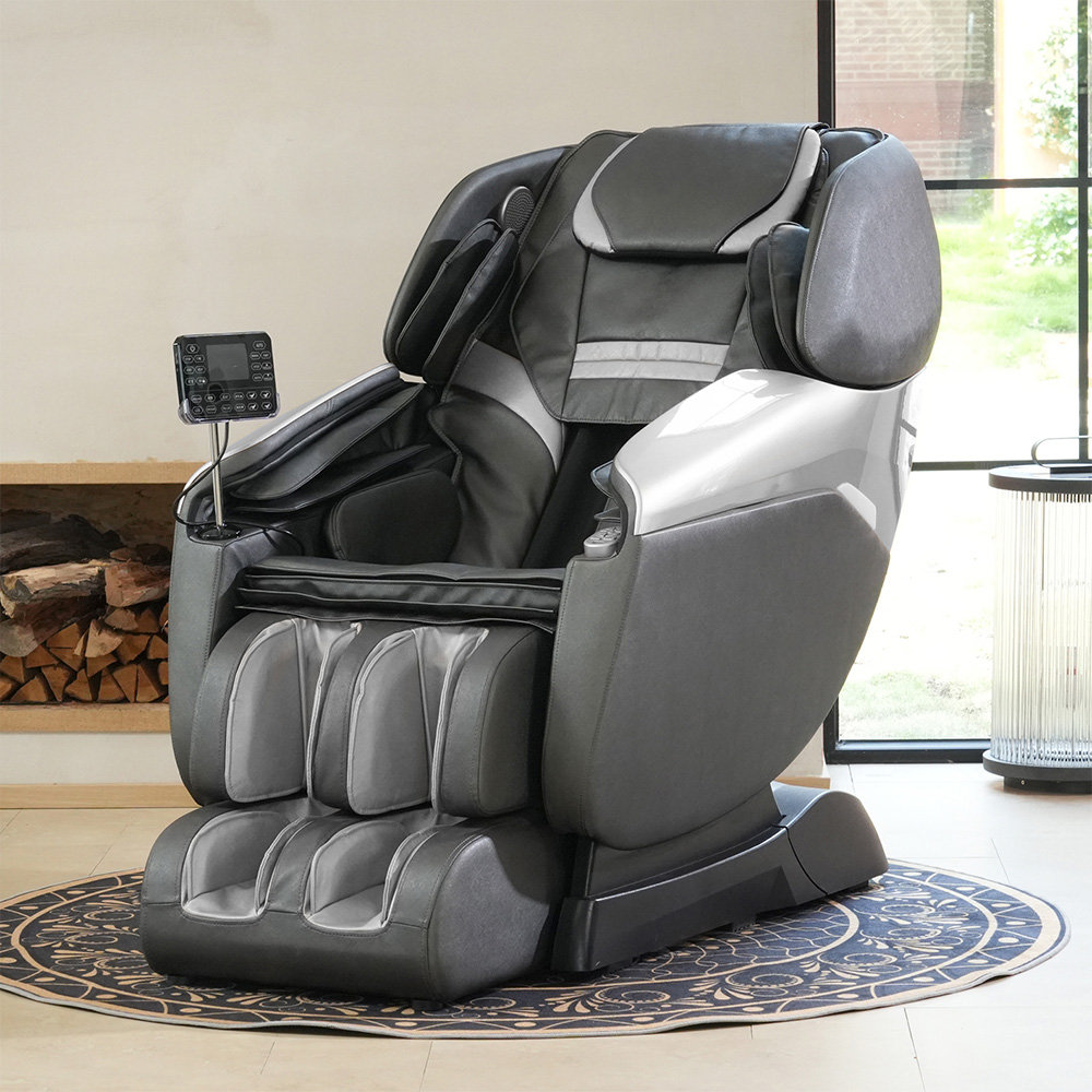 Inbox Zero Upholstered Heated Massage Chair & Reviews