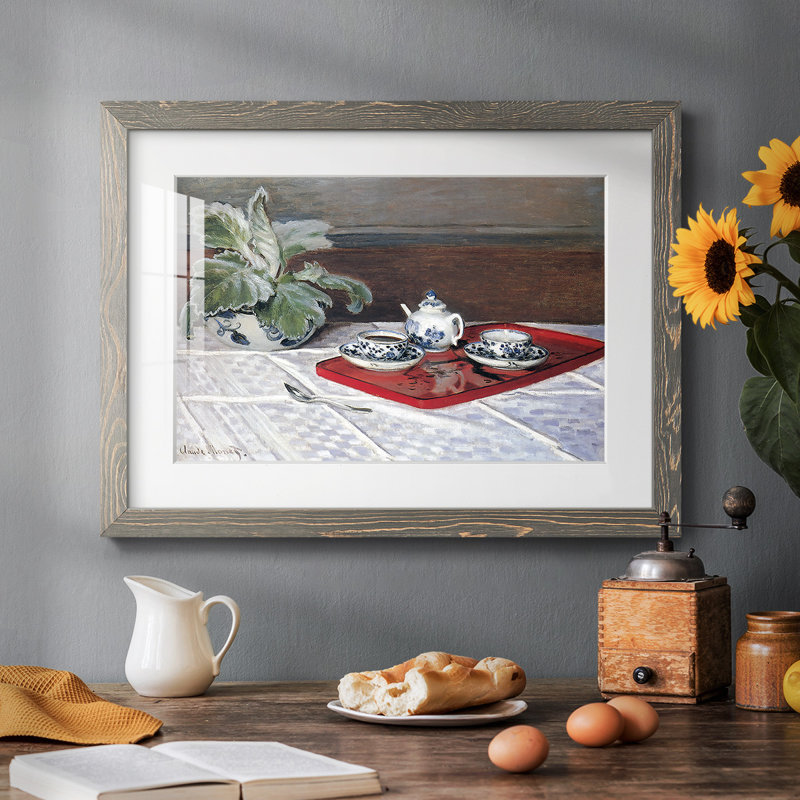The Tea Service, 1872 - reproduction d'un seul cadre photo, Gris, H 22 po x l 32 po