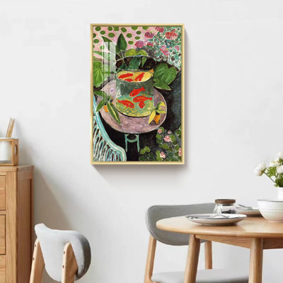 Goldfish by Henri Matisse - Single Picture Frame Print on Canvas