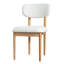Ensemble de 2 chaises de salle à manger rembourrées en bois massif Rhoda-349926406-349926402