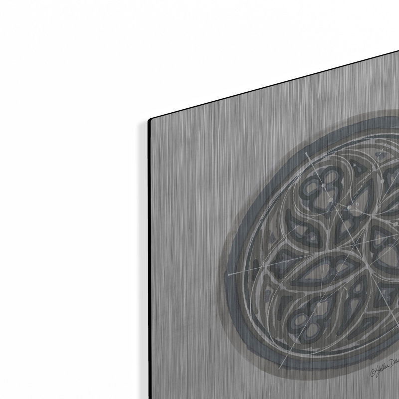 Luxe Metal Art 'Geometry Study 3' By Stellar Desig " Geometry Study 3 " by Stellar Design Studio, 12" H x 12" W