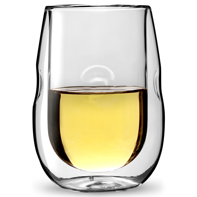 Ensemble de 8 verres à vin à double paroi 10 oz Ozeri Moderna Artisan Series, 8