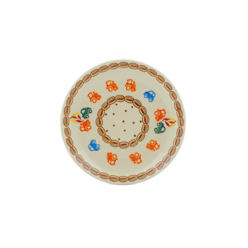 Assiette d’apéritif de poterie polonaise 8 po