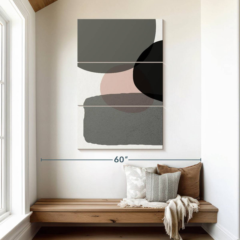 Cercles minimalistes Avery VI, H 50 po x l 32 po