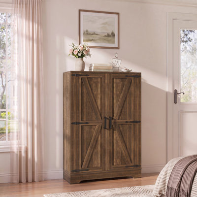 Armoire de rangement pour salle de bain H 43,3 po avec 3 tablettes réglables