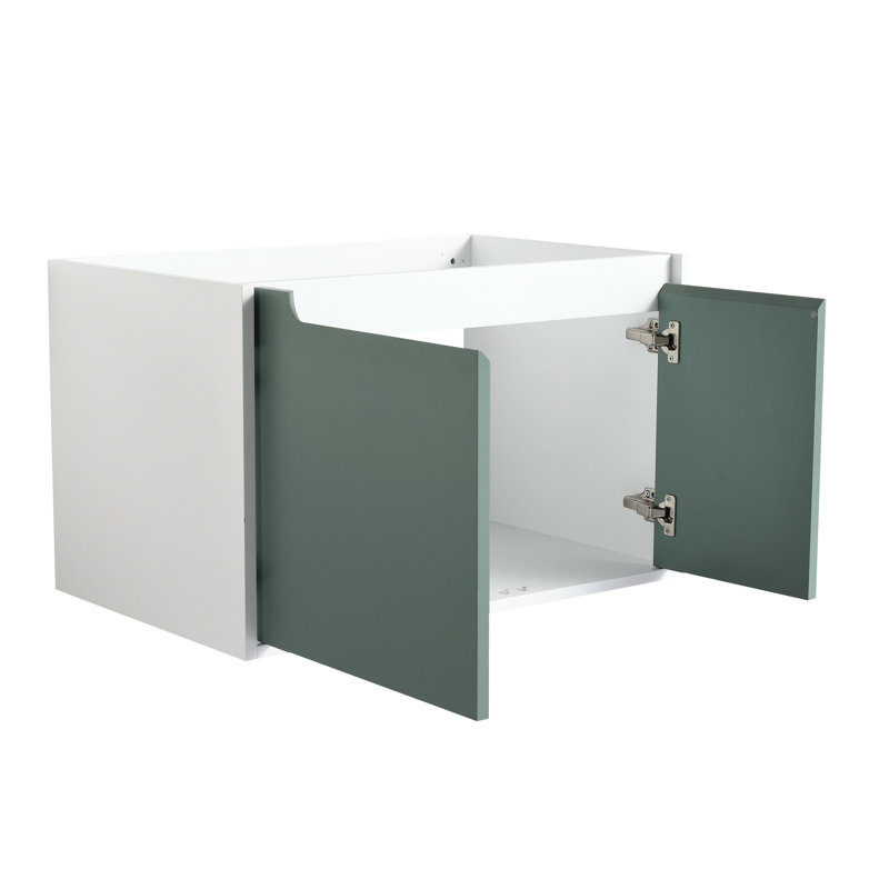 Meuble-lavabo de salle de bain avec - Matériau dans un style compact et simple menthe, H 18,53 po x l 30,35 po x P 19,9 po