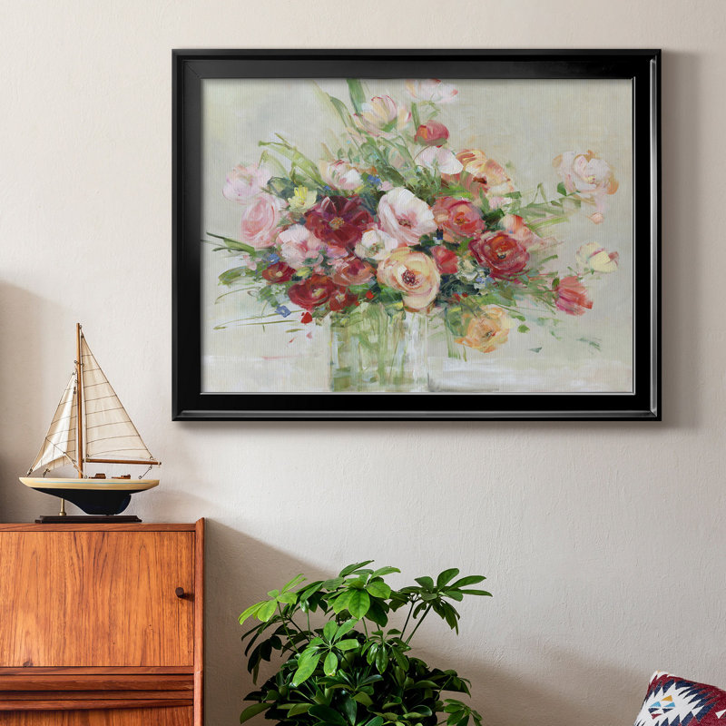 Just Peachy - peinture encadrée, Black Framed Canvas, H 18,5 po x l 24,5 po x P 1,5 po
