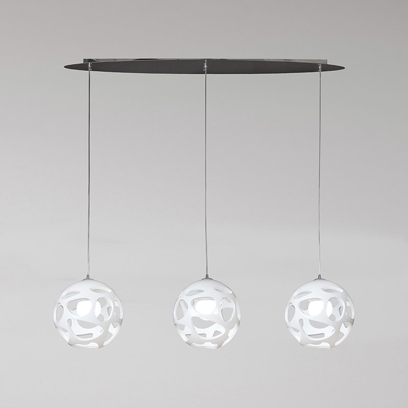Girardi 3 - Light Polished Chrome Kitchen Island Pendant