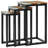 Hallock Solid Wood Sled Nesting Tables