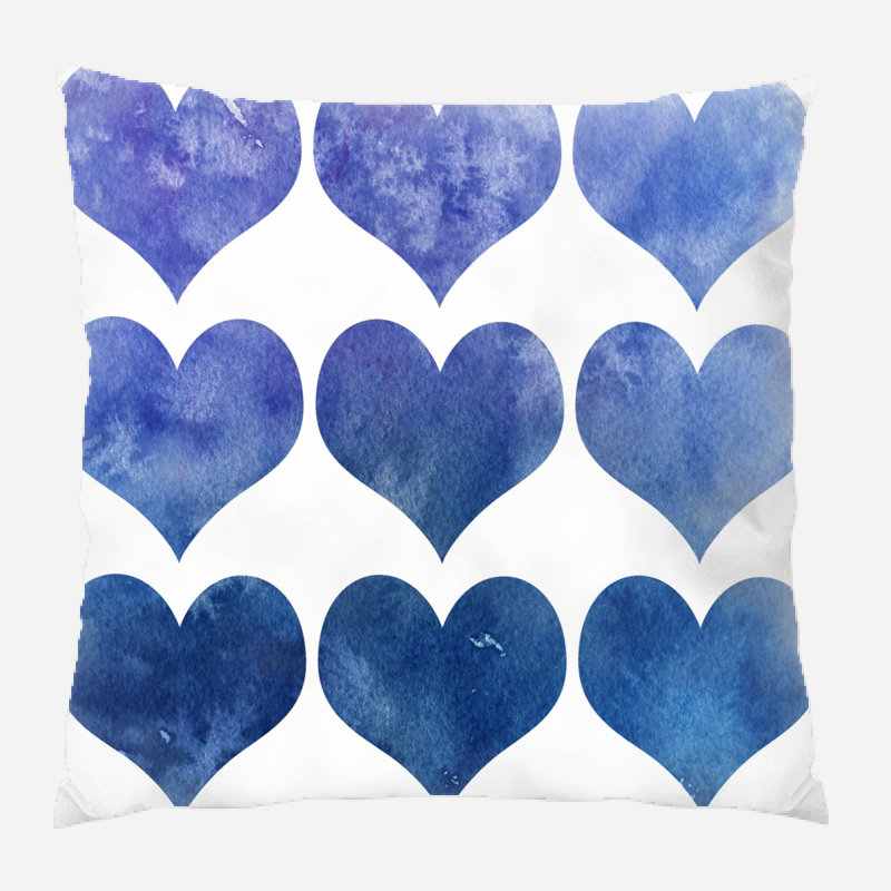 Floral Outdoor Reversible Throw Pillow, Synthetic, Outdoor