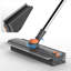 Brosse à récurer à poils longs 3 en 1 avec manche long, brosse à récurer et raclette pour nettoyer la salle de bain, le patio, le garage et la cuisine