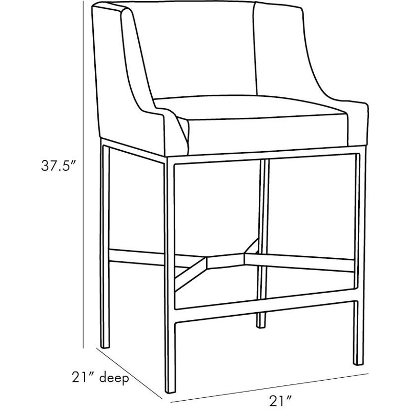 Dalia Bar & Counter Stool, Counter Stool (27.5" Seat Height)