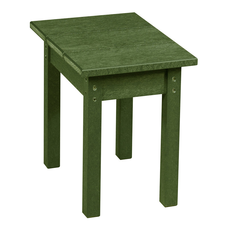 Shay Rectangular Outdoor Side Table , 18'' in. W 13'' in. D, Moss Green