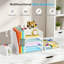 White Mesh 4‑Tier Desk Organizer