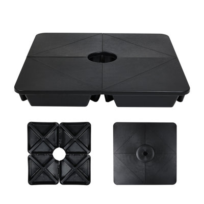 4-Piece Offset Cantilever Patio Umbrella Base