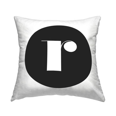 Coussin décoratif noir
