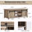 47" Farmhouse Coffee Table with Barn Doors & Adjustable Shelves-119241916