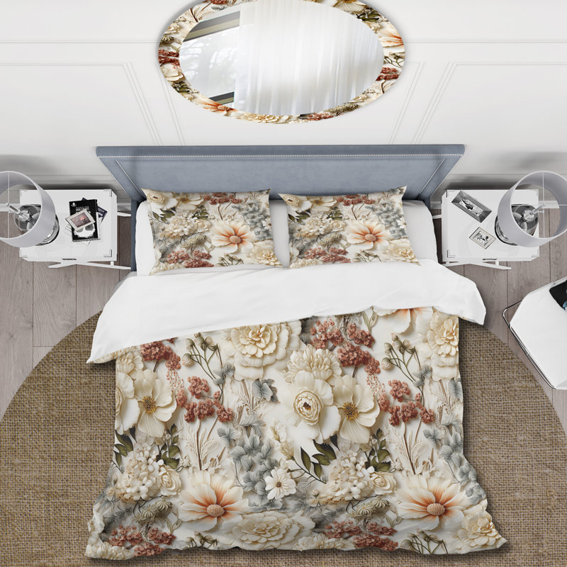 Ensemble de housse de couette Rustic Lace Romance Victorian, Housse de couette pour très grand lit et 2 très