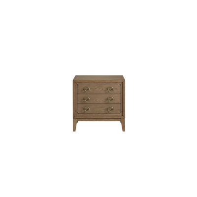Table de chevet 3 tiroirs avec finition USB au lait
